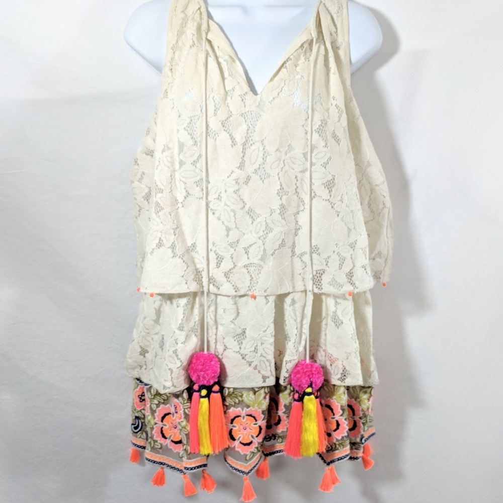 Anthro Helmant and Nandita Layered Lace Dress - Picture 2 of 8